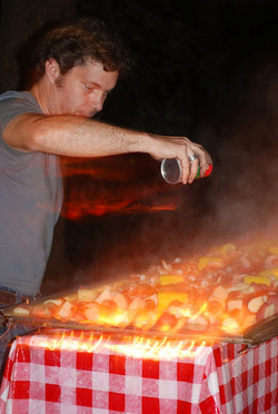 B weaves his cajun magic over the Frogmore Stew